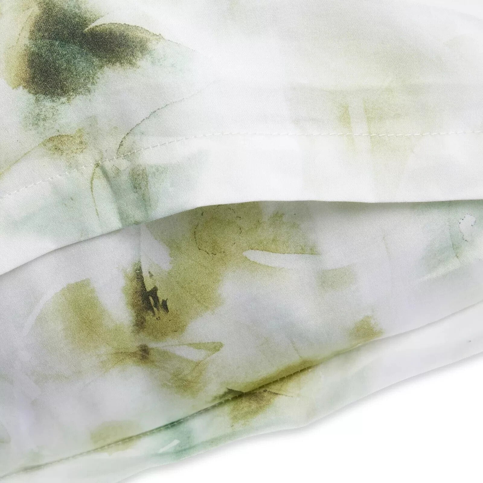 Sferra Acquerello Willow Euro Sham Brush Strokes Cotton Sateen Print Italy NEW3