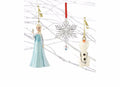 Lenox Disney Frozen Ornament Set of 3 Queen Elsa Snowflake Olaf Christmas NEW0