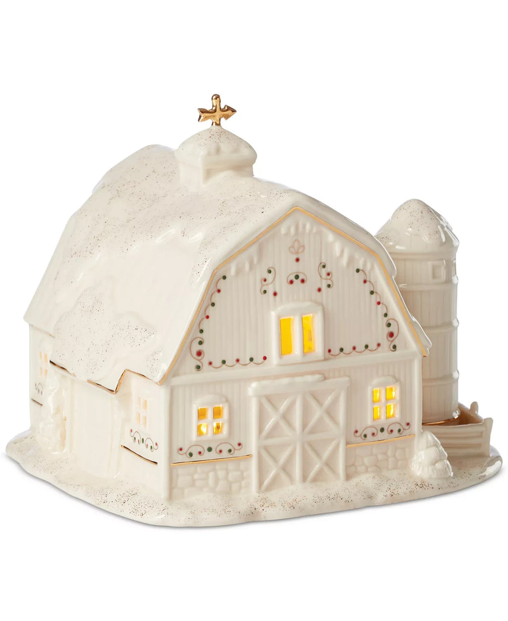 Lenox  Mistletoe Park Lighted Barn Figurine Village Treasures Christmas NEW7