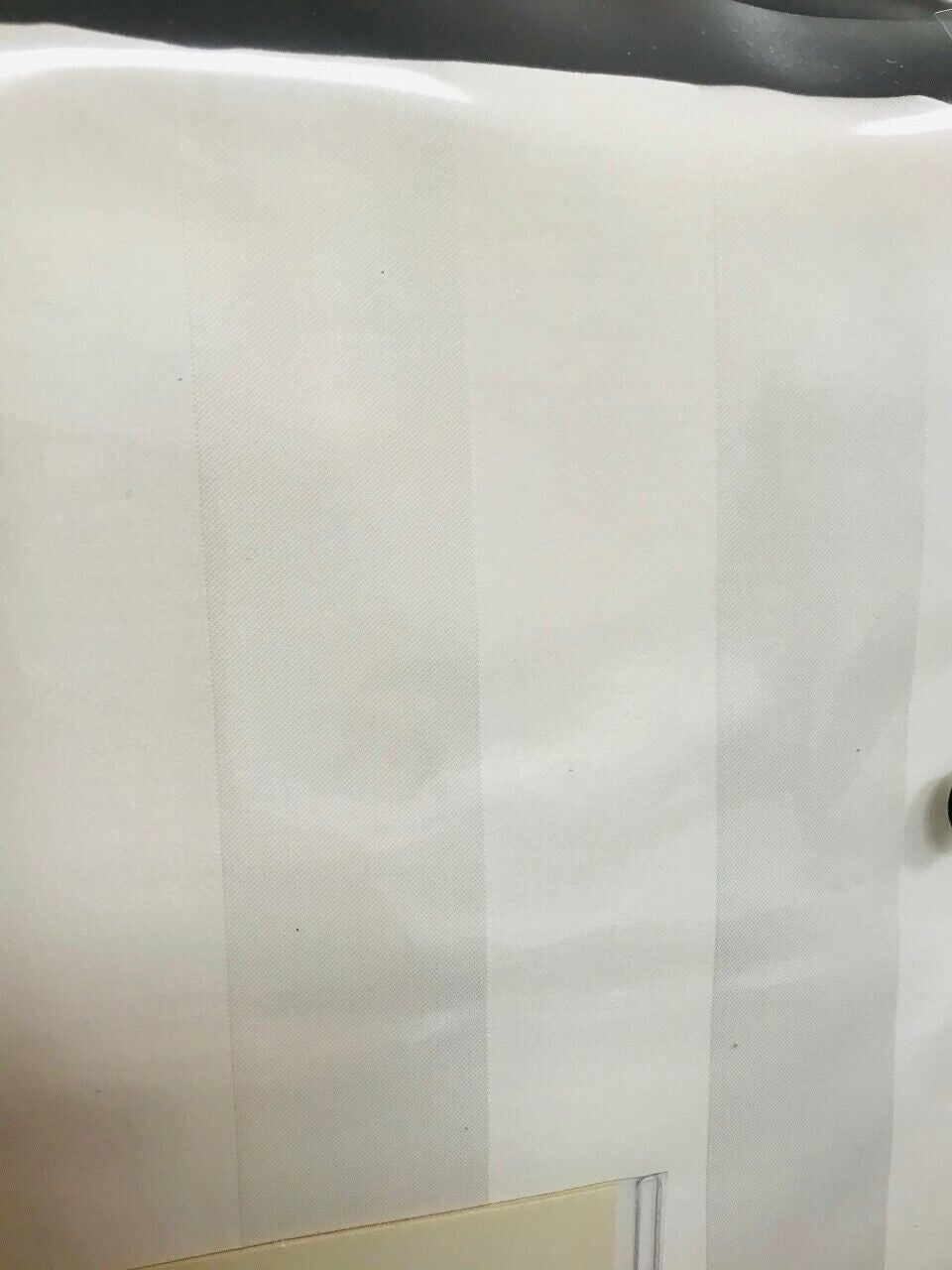Sferra Presidio White King Dust Ruffle Stripe Gathered Egyptian Cotton Italy NEW3