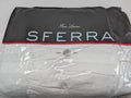 Sferra Presidio White King Dust Ruffle Stripe Gathered Egyptian Cotton Italy NEW0