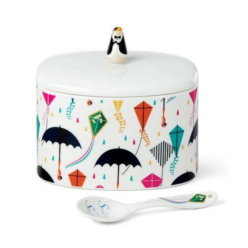 Lenox Disney Mary Poppins Returns Sugar Bowl With Lid  Spoon Kite Umbrella  NEW0