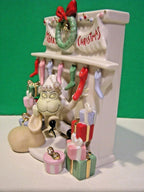 Lenox Grinch Steals The Stockings Figurine  Whoville Chimney Stole Christmas NEW6