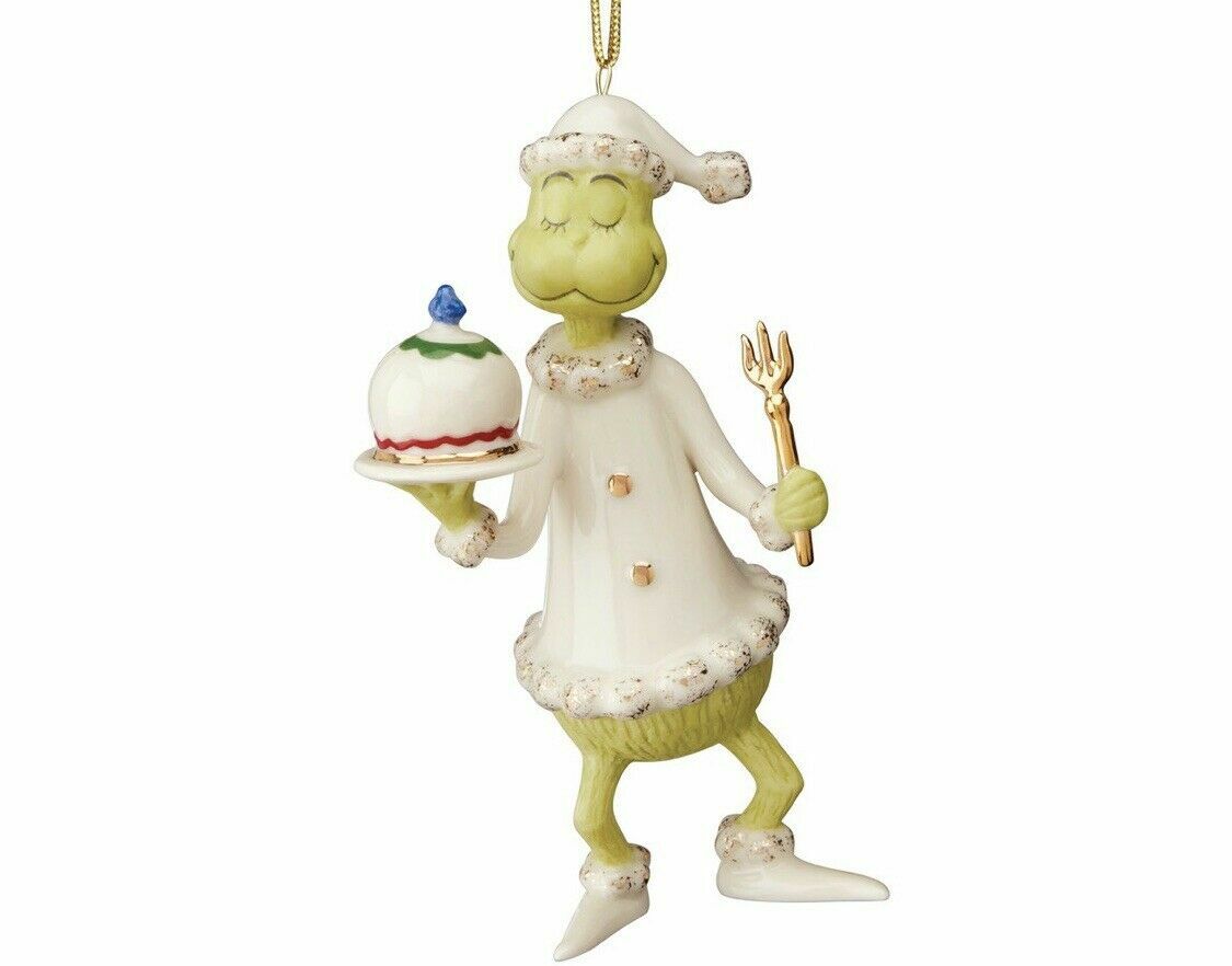Lenox Grinch Serves The Feast Figurine Ornament Dr Seuss Who Stole Christmas NEW0