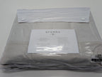 Sferra Carlotta Taupe Queen Duvet Textured Cuff Cotton Sateen Jacquard Italy NEW7