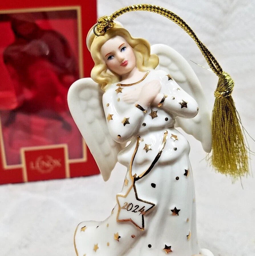 Lenox 2024 Heavenly Angel Figurine Ornament Arms Crossed Annual Christmas NEW7