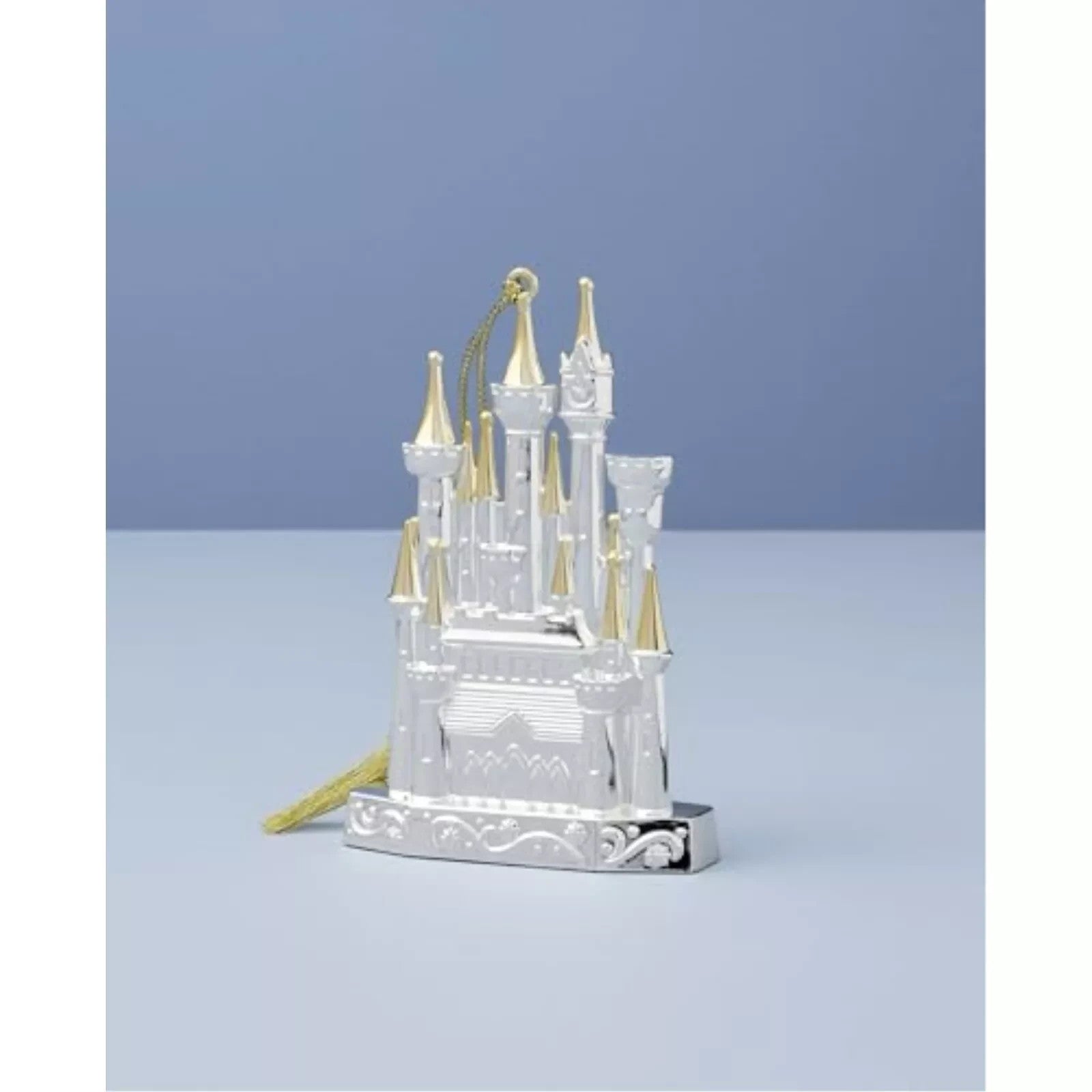 Lenox Disney 2024 Princess Cinderella's Castle Ornament Silver Christmas NEW10