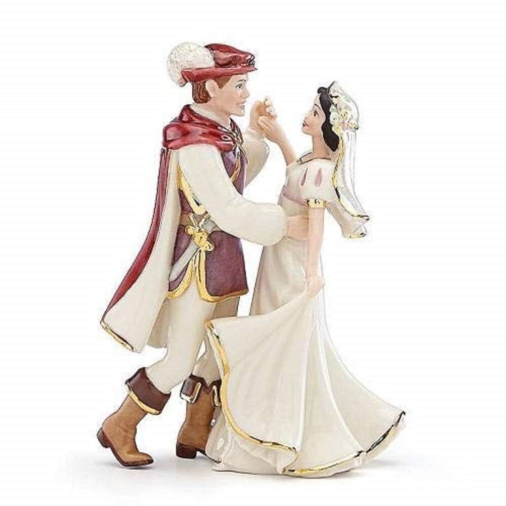 Lenox Disney Snow White & Prince Figurine Wedding Cake Topper Dancing COA NEW8