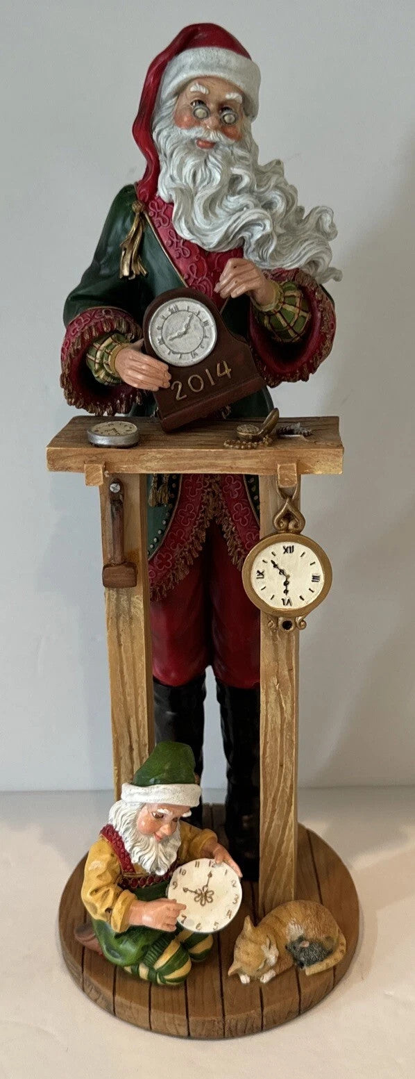 Lenox 2014 Santa Pencil Figurine Annual Clock Shop Countdown to Christmas LE NEW1