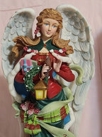 Lenox 2019 Anna Angel of Glory Pencil Figurine Christmas Plaid Ribbon COA LE NEW4