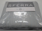 Sferra Modelli Aquamarine King Duvet Set 3PC Cotton Jacquard Reverses Italy NEW12