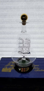 Lenox USS Constitution Navy Ship In Glass Decanter Old Ironsides Mayflower NEW6