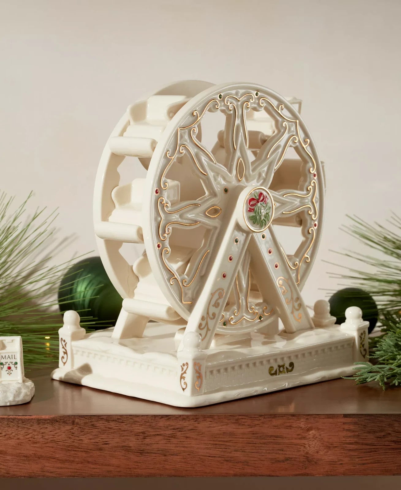 Lenox Mistletoe Park Ferris Wheel Figurine Village Traditions Christmas 2025 NEW4