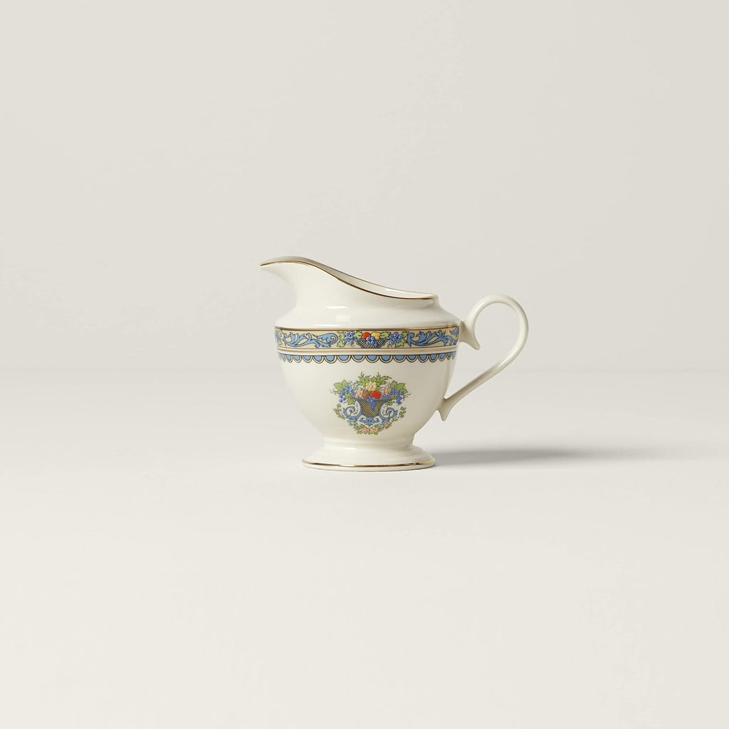 Lenox Autumn Creamer Ivory China Gold Enamel Dots Cornucopia Made IN USA NEW2