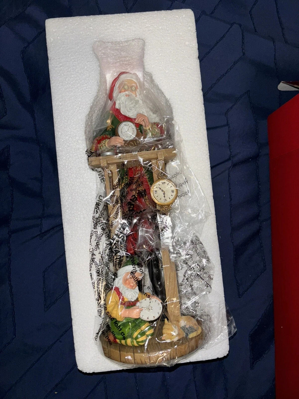 Lenox 2014 Santa Pencil Figurine Annual Clock Shop Countdown to Christmas LE NEW9