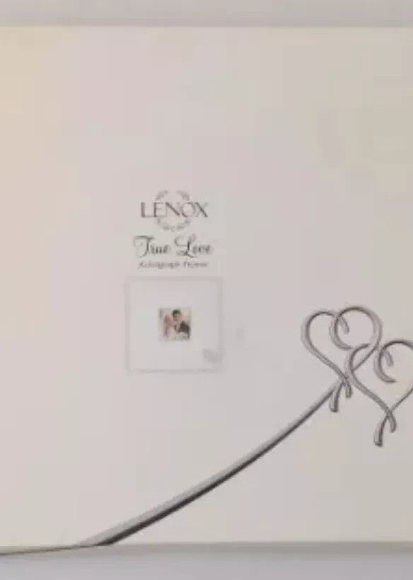 Lenox Wedding True Love Signature Photo Frame Autograph Party Guest Hearts NEW3