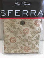 Sferra Emerson Euro Sham Champagne Floral Egyptian Cotton Sateen 700TC Italy NEW0