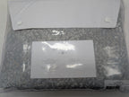 Sferra Bione Grey Queen Duvet Textured Pattern Cotton Sateen Jacquard Italy NEW13
