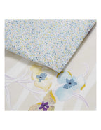 Yves Delorme Ondee King Duvet Multi Floral Print Cotton Percale Reversible NEW9