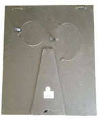 Lenox Safari Elephant Double Window Photo Frame Ivory Carved Antiqued 17" NEW5