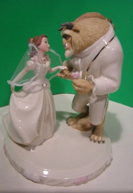 Lenox Disney Belle's Wedding Dreams Figurine Cake Topper Beauty & The Beast  NEW12