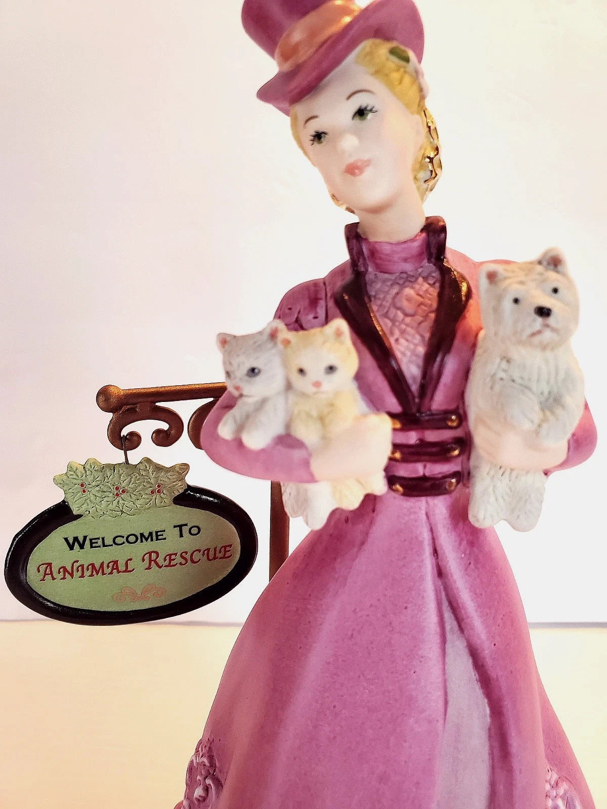 Lenox Princess Natasha Victorian Figurine Gown Animal Rescue 2018 Christmas  NEW4
