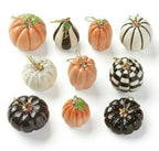 Lenox Halloween Black Ornament Tree & 10 Mini Pumpkin Ornaments Fall Gourds NEW3