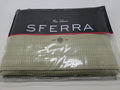 Sferra Dello Green Twin Coverlet Texture Diamond Motif Egyptian Cotton Italy NEW0