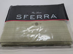 Sferra Dello Green Twin Coverlet Texture Diamond Motif Egyptian Cotton Italy NEW0
