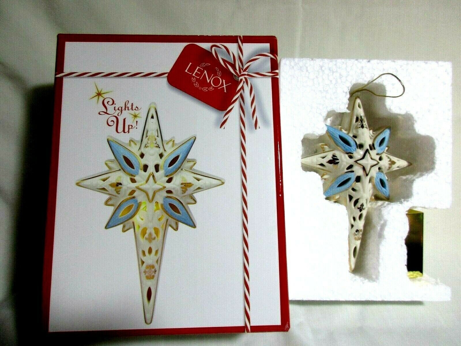 Lenox First Blessing Nativity Star Of Bethlehem Ornament Lighted For Creche NEW8