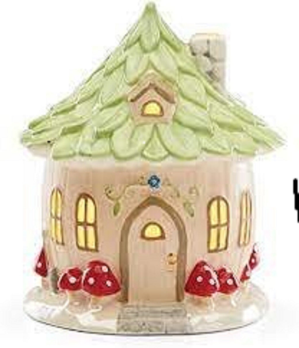Lenox Lighted Lucky Garden Gnome House Figurine Cottage Christmas LED 7.25" NEW0