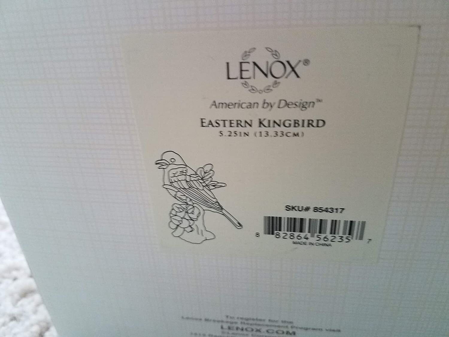 Lenox Eastern Kingbird Figurine Garden Bird On Branch Special Edition COA NEW1