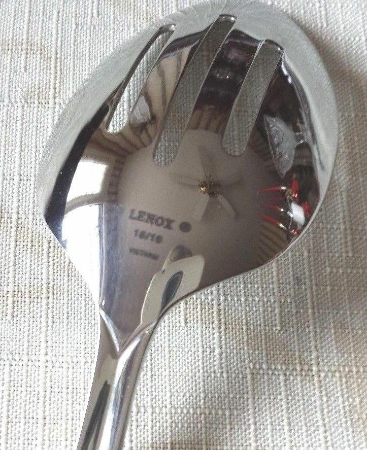 Lenox Vernick 87 Piece Flatware Set Service For 12 Stainless 18/10 Grooved NEW1