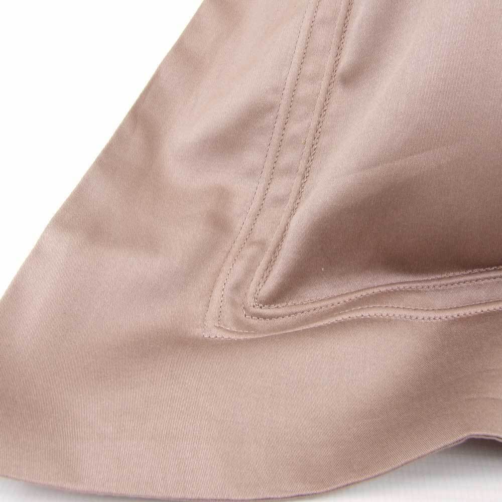Yves Delorme Triomphe Taupe Queen Flat Sheet Sureau Egyptian Cotton Sateen NEW1