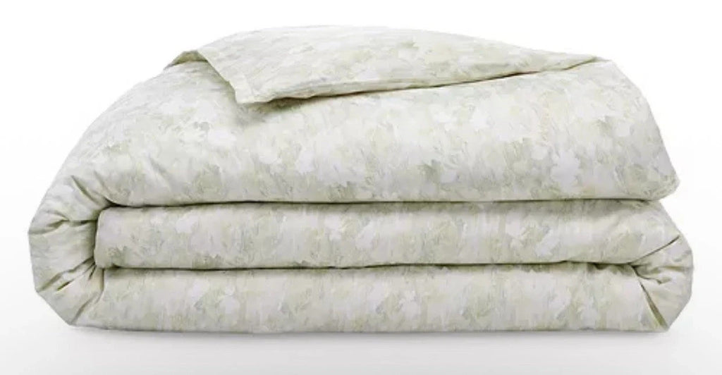 Sferra Pittore Queen Duvet Green Floral Pastel Multicolor Sateen Print Italy NEW3