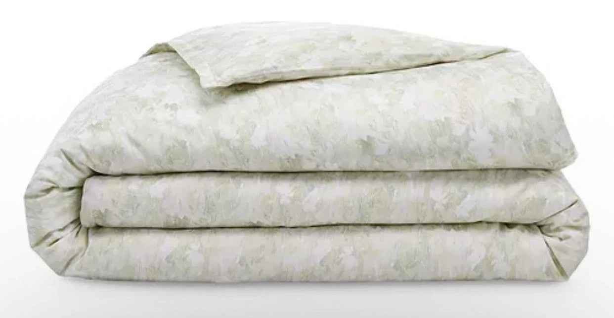 Sferra Pittore Queen Duvet Green Floral Pastel Multicolor Sateen Print Italy NEW3
