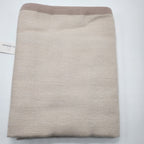 Yves Delorme Visible Beige Throw Blanket Baby Alpaca Border 51"x67" Gift BOX NEW9