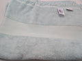 Yves Delorme Aqua Bath Sheet Towel Fringed Cotton Glacier 36"x59" Originel NEW0