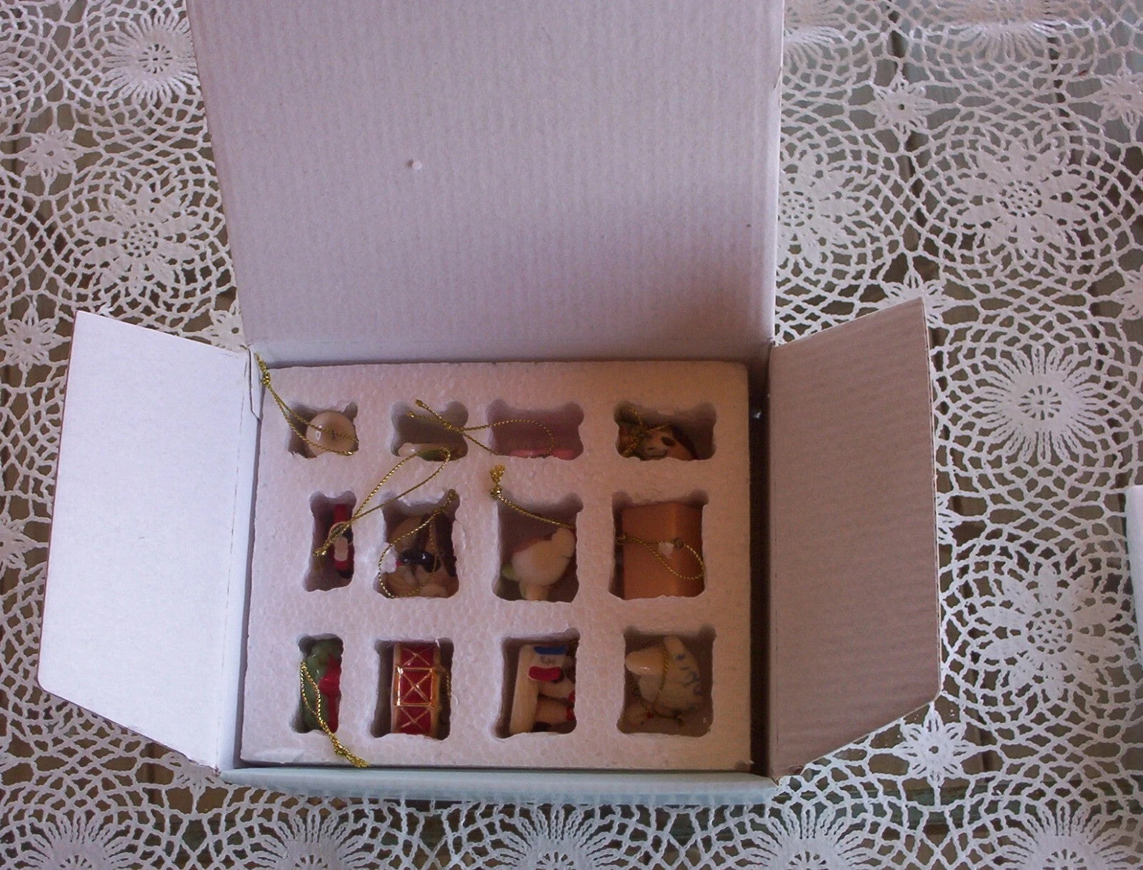 Lenox 12 Days Of Christmas Miniature Tree Ornaments Mini Twelve Set Swans NEW5