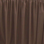 Sferra Celeste Brown King Bed Skirt Chestnut 3 Gathered Panels Cotton Italy NEW5