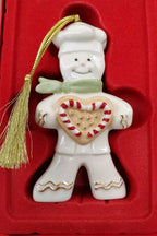 Lenox 2014 Gingerbread Man Ornament Annual Peppermint Love Baker Christmas NEW6