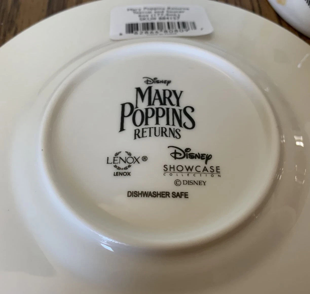 Lenox Disney Mary Poppins Returns Teacup & Saucer Kite Magic Fills The Air NEW5