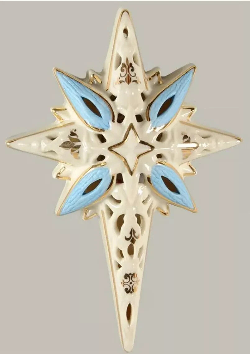 Lenox First Blessing Nativity Star Of Bethlehem Ornament Lighted For Creche NEW6