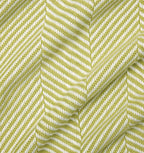 Sferra Costa Green Throw Blanket Kiwi Fringed Herringbone Weave Cotton 50x70 NEW2