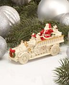Lenox Mistletoe Park Santa Driving Fire Truck Figurine Treasures Christmas NEW1