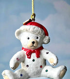 Lenox 2018 Holiday Gems Teddy Bear Figurine Ornament Annual Christmas Gift NEW3