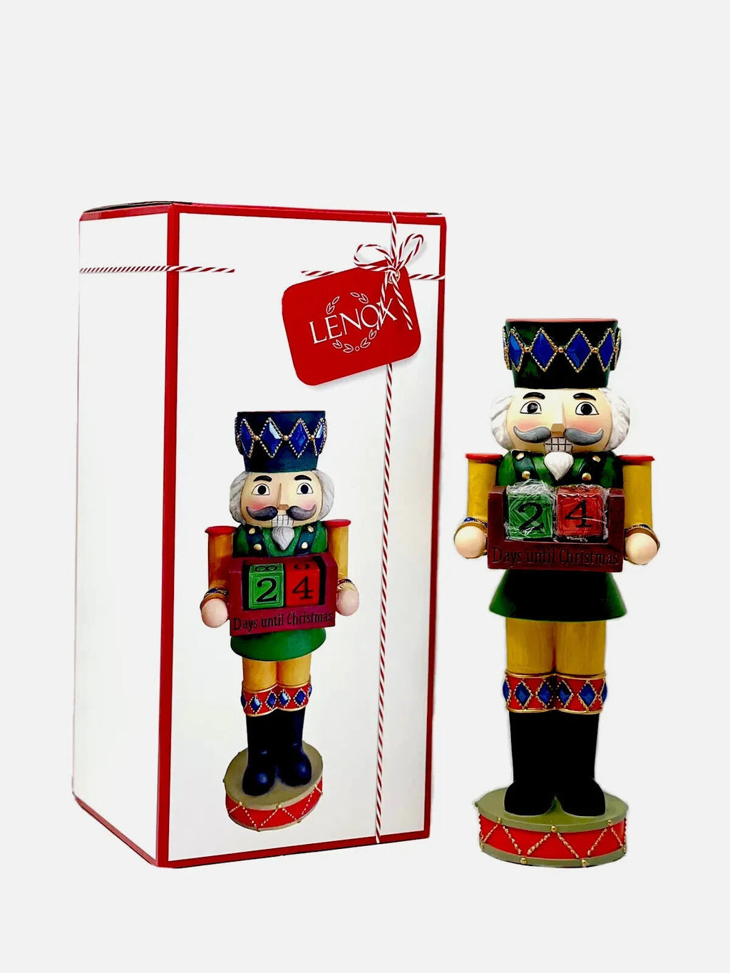 Lenox Countdown To Christmas Nutcracker Figurine Calendar Number Blocks Gift NEW8