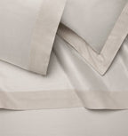 Sferra Carlotta Taupe Standard Sham Textured Cuff Sateen Jacquard Italy NEW5