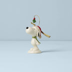 Lenox Peanuts Snoopy Under Mistletoe Figurine Ornament Beagle Dog Christmas NEW3