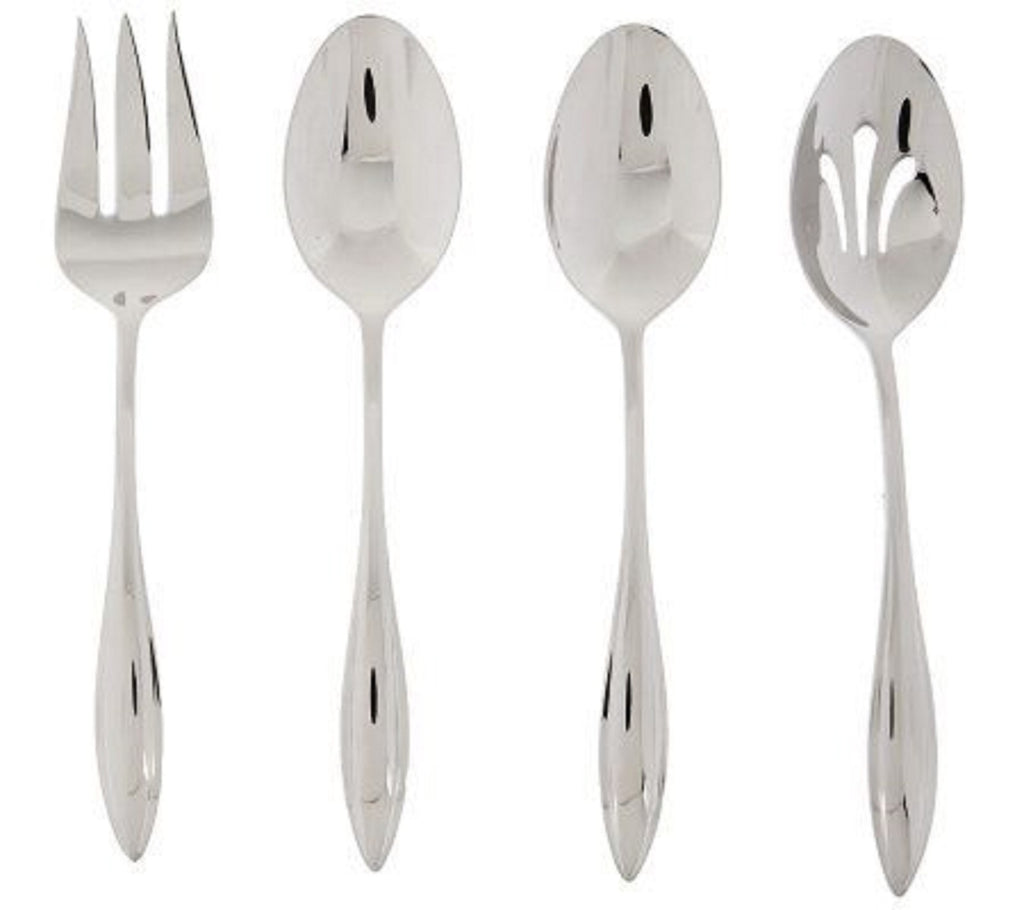 Lenox Marietta 54PC Flatware Set Service for 8 + Hostess Set Stainless 18/10 NEW2